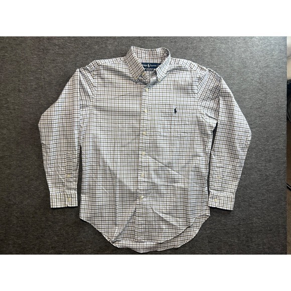 Lauren Ralph Lauren Other - Ralph Lauren Classic Fit Shirt Button Down Men's Sz Medium Black,Blue & White
